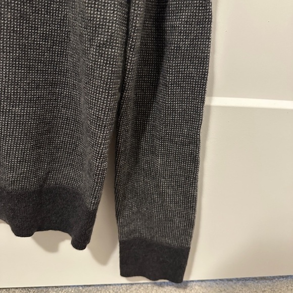 Banana Republic Blue Gray Merino Italian Wool Pullover Sweater Size Medium Tall - Picture 3 of 9